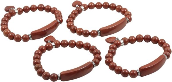 TUMBEELLUWA Healing Stone Bracelet 8mm Beads Chakra Crystal Energy Heart Charm Bracelet Handmade Jewelry for Women - Image 20