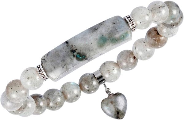TUMBEELLUWA Healing Stone Bracelet 8mm Beads Chakra Crystal Energy Heart Charm Bracelet Handmade Jewelry for Women - Image 33