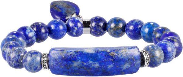 TUMBEELLUWA Healing Stone Bracelet 8mm Beads Chakra Crystal Energy Heart Charm Bracelet Handmade Jewelry for Women - Image 38