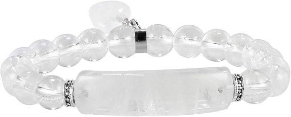 TUMBEELLUWA Healing Stone Bracelet 8mm Beads Chakra Crystal Energy Heart Charm Bracelet Handmade Jewelry for Women - Image 43