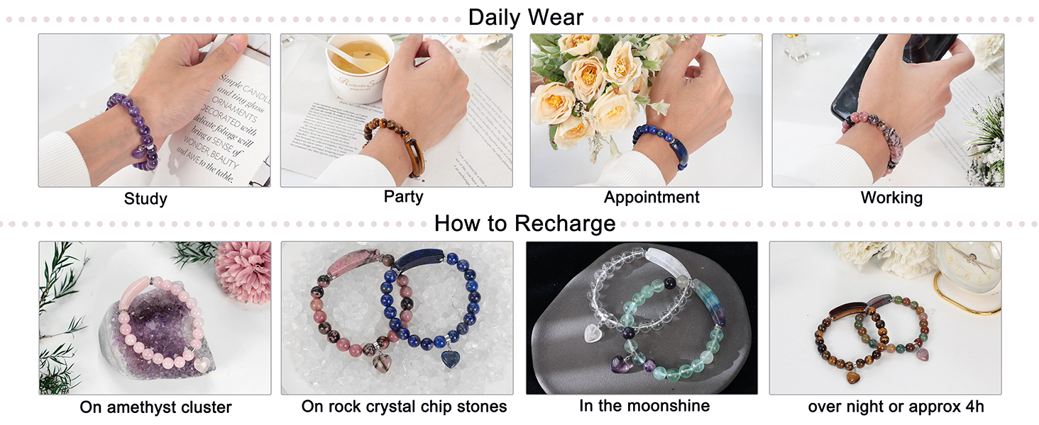8mm Gorgeous Semi-Precious Gemstones Round Beads Energy Power Crystal