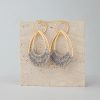 Raffia Hoop Earrings for Women Fun Boho Summer Beach Earrings Lightweight Handmade Straw Wicker Rattan Dangle Earrings Statement Geometric Round Drop Earrings - Image 17