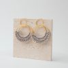 Raffia Hoop Earrings for Women Fun Boho Summer Beach Earrings Lightweight Handmade Straw Wicker Rattan Dangle Earrings Statement Geometric Round Drop Earrings - Image 27