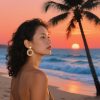 Raffia Hoop Earrings for Women Fun Boho Summer Beach Earrings Lightweight Handmade Straw Wicker Rattan Dangle Earrings Statement Geometric Round Drop Earrings - Image 58
