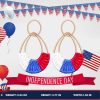 Raffia Hoop Earrings for Women Fun Boho Summer Beach Earrings Lightweight Handmade Straw Wicker Rattan Dangle Earrings Statement Geometric Round Drop Earrings - Image 63