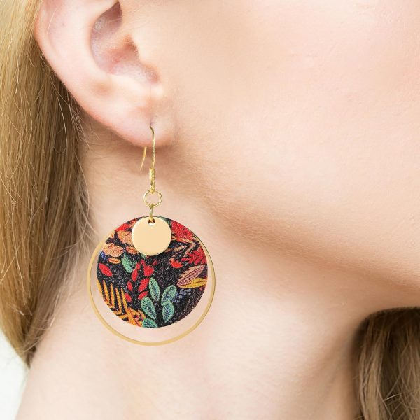 Boho Earrings, Statement Earrings, Teardrop Sunflower Earrings, Dangle Ethnic Earrings for Women, Handmade Bohemian Trendy Boho Vintage Jewelry - Image 11