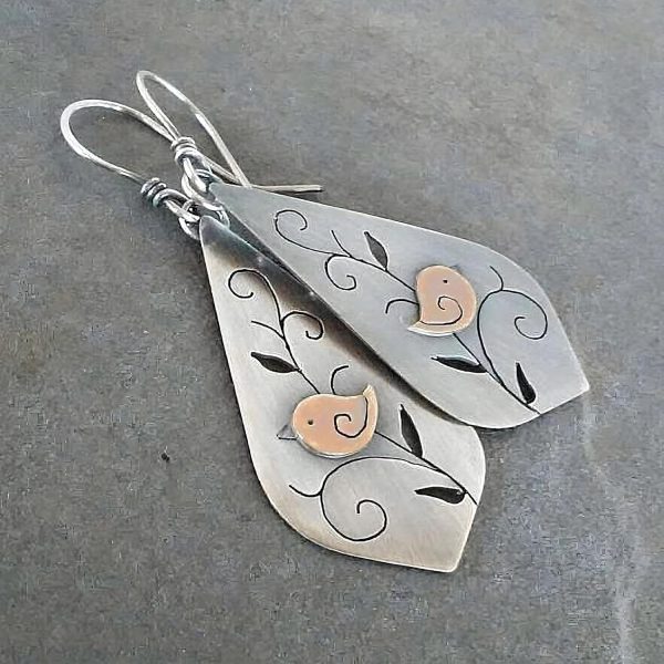 Boho Earrings, Statement Earrings, Teardrop Sunflower Earrings, Dangle Ethnic Earrings for Women, Handmade Bohemian Trendy Boho Vintage Jewelry - Image 23
