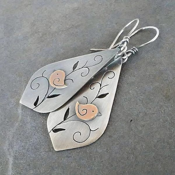 Boho Earrings, Statement Earrings, Teardrop Sunflower Earrings, Dangle Ethnic Earrings for Women, Handmade Bohemian Trendy Boho Vintage Jewelry - Image 24