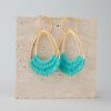 Raffia Hoop Earrings for Women Fun Boho Summer Beach Earrings Lightweight Handmade Straw Wicker Rattan Dangle Earrings Statement Geometric Round Drop Earrings - Image 110