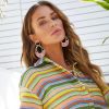 Raffia Hoop Earrings for Women Fun Boho Summer Beach Earrings Lightweight Handmade Straw Wicker Rattan Dangle Earrings Statement Geometric Round Drop Earrings - Image 113