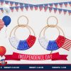 Raffia Hoop Earrings for Women Fun Boho Summer Beach Earrings Lightweight Handmade Straw Wicker Rattan Dangle Earrings Statement Geometric Round Drop Earrings - Image 120