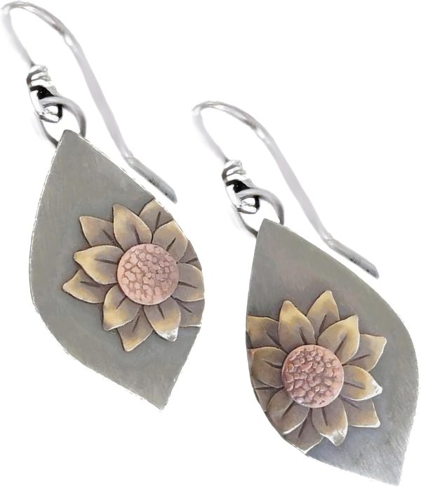 Boho Earrings, Statement Earrings, Teardrop Sunflower Earrings, Dangle Ethnic Earrings for Women, Handmade Bohemian Trendy Boho Vintage Jewelry - Image 46