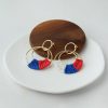 Raffia Hoop Earrings for Women Fun Boho Summer Beach Earrings Lightweight Handmade Straw Wicker Rattan Dangle Earrings Statement Geometric Round Drop Earrings - Image 123