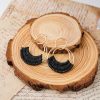 Raffia Hoop Earrings for Women Fun Boho Summer Beach Earrings Lightweight Handmade Straw Wicker Rattan Dangle Earrings Statement Geometric Round Drop Earrings - Image 126