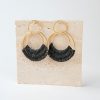 Raffia Hoop Earrings for Women Fun Boho Summer Beach Earrings Lightweight Handmade Straw Wicker Rattan Dangle Earrings Statement Geometric Round Drop Earrings - Image 127