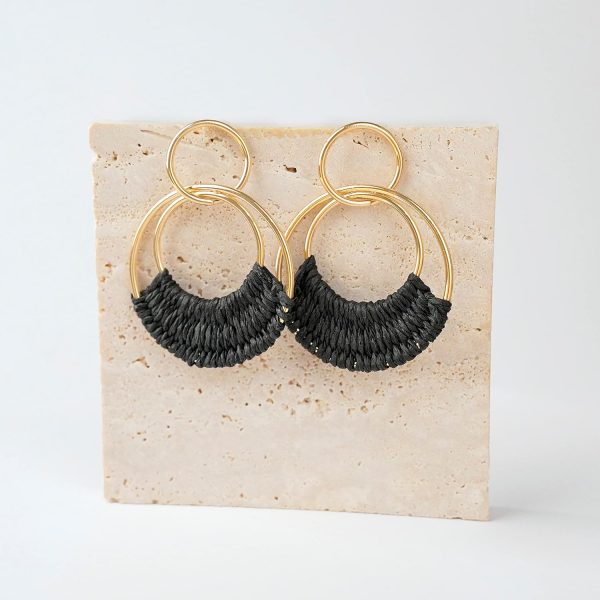 Raffia Hoop Earrings for Women Fun Boho Summer Beach Earrings Lightweight Handmade Straw Wicker Rattan Dangle Earrings Statement Geometric Round Drop Earrings - Image 127