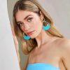 Raffia Hoop Earrings for Women Fun Boho Summer Beach Earrings Lightweight Handmade Straw Wicker Rattan Dangle Earrings Statement Geometric Round Drop Earrings - Image 131