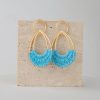 Raffia Hoop Earrings for Women Fun Boho Summer Beach Earrings Lightweight Handmade Straw Wicker Rattan Dangle Earrings Statement Geometric Round Drop Earrings - Image 134
