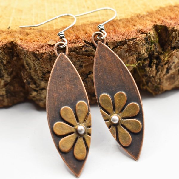 Boho Earrings, Statement Earrings, Teardrop Sunflower Earrings, Dangle Ethnic Earrings for Women, Handmade Bohemian Trendy Boho Vintage Jewelry - Image 67