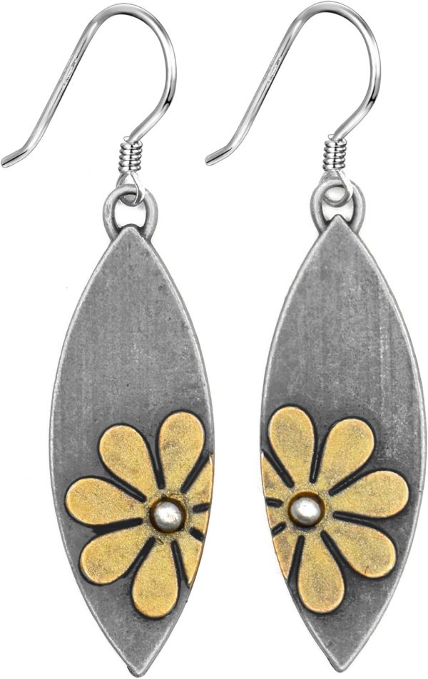 Boho Earrings, Statement Earrings, Teardrop Sunflower Earrings, Dangle Ethnic Earrings for Women, Handmade Bohemian Trendy Boho Vintage Jewelry - Image 69
