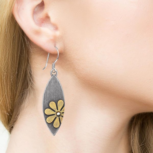 Boho Earrings, Statement Earrings, Teardrop Sunflower Earrings, Dangle Ethnic Earrings for Women, Handmade Bohemian Trendy Boho Vintage Jewelry - Image 70