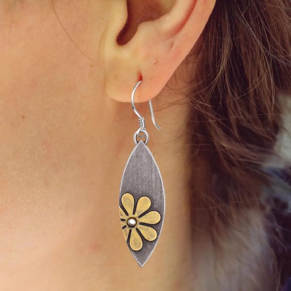 Boho Earrings, Statement Earrings, Teardrop Sunflower Earrings, Dangle Ethnic Earrings for Women, Handmade Bohemian Trendy Boho Vintage Jewelry - Image 71