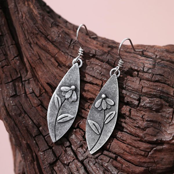 Boho Earrings, Statement Earrings, Teardrop Sunflower Earrings, Dangle Ethnic Earrings for Women, Handmade Bohemian Trendy Boho Vintage Jewelry - Image 74