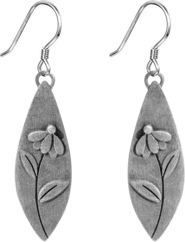 Boho Earrings, Statement Earrings, Teardrop Sunflower Earrings, Dangle Ethnic Earrings for Women, Handmade Bohemian Trendy Boho Vintage Jewelry - Image 77
