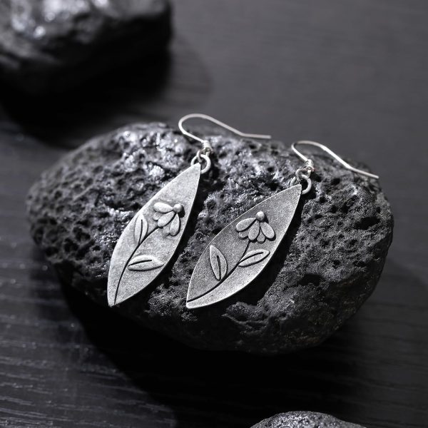 Boho Earrings, Statement Earrings, Teardrop Sunflower Earrings, Dangle Ethnic Earrings for Women, Handmade Bohemian Trendy Boho Vintage Jewelry - Image 79