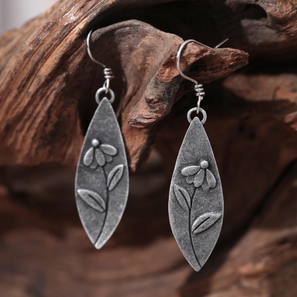 Boho Earrings, Statement Earrings, Teardrop Sunflower Earrings, Dangle Ethnic Earrings for Women, Handmade Bohemian Trendy Boho Vintage Jewelry - Image 80
