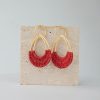 Raffia Hoop Earrings for Women Fun Boho Summer Beach Earrings Lightweight Handmade Straw Wicker Rattan Dangle Earrings Statement Geometric Round Drop Earrings - Image 172