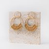 Raffia Hoop Earrings for Women Fun Boho Summer Beach Earrings Lightweight Handmade Straw Wicker Rattan Dangle Earrings Statement Geometric Round Drop Earrings - Image 181