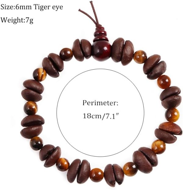 Day Day Up Real Coffee Bean Charm Bracelet for Men & Women Handmade Stretch Beaded Bracelet – Unique Jewelry Gift for Coffee Lovers Bracelets - Image 3