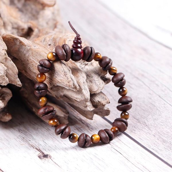 Day Day Up Real Coffee Bean Charm Bracelet for Men & Women Handmade Stretch Beaded Bracelet – Unique Jewelry Gift for Coffee Lovers Bracelets - Image 6