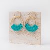 Raffia Hoop Earrings for Women Fun Boho Summer Beach Earrings Lightweight Handmade Straw Wicker Rattan Dangle Earrings Statement Geometric Round Drop Earrings - Image 199