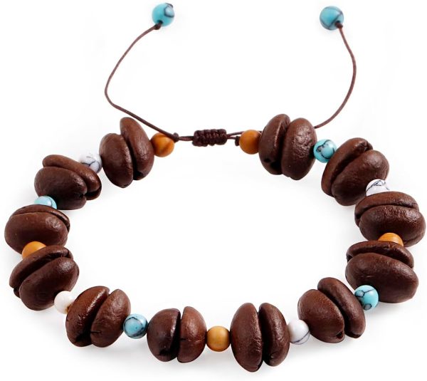 Day Day Up Real Coffee Bean Charm Bracelet for Men & Women Handmade Stretch Beaded Bracelet – Unique Jewelry Gift for Coffee Lovers Bracelets - Image 8