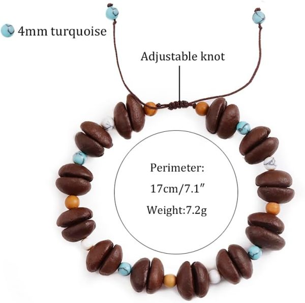 Day Day Up Real Coffee Bean Charm Bracelet for Men & Women Handmade Stretch Beaded Bracelet – Unique Jewelry Gift for Coffee Lovers Bracelets - Image 9