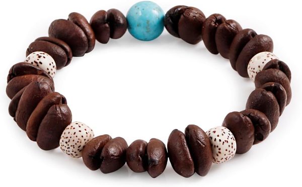 Day Day Up Real Coffee Bean Charm Bracelet for Men & Women Handmade Stretch Beaded Bracelet – Unique Jewelry Gift for Coffee Lovers Bracelets - Image 14