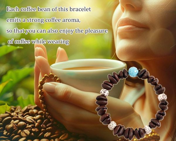 Day Day Up Real Coffee Bean Charm Bracelet for Men & Women Handmade Stretch Beaded Bracelet – Unique Jewelry Gift for Coffee Lovers Bracelets - Image 15
