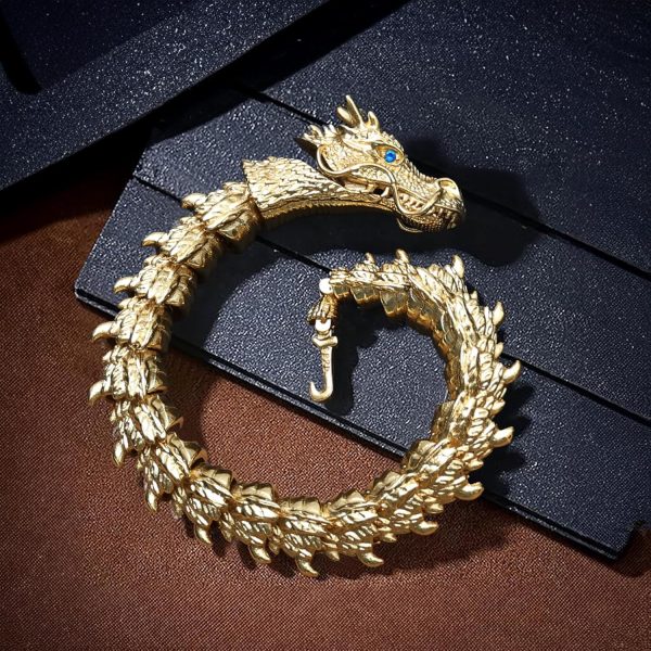 Dragon Bracelet for Men, Domineering Handmade Metal Bracelet, Personalized Creative Jewelry, Men's Gift (Gift Wrap) - Image 8